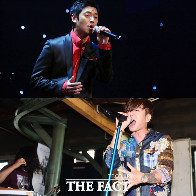 바비킴(위)과 YB가 오는 20일부터 연말 합동 콘서트 동시상영을 연다. /배정한 기자