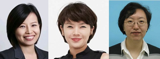 류수정 삼성전자 신임 상무, 정원화 제일기획 신임 상무, 전은환 삼성전자 신임 상무(왼쪽부터)