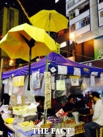 [TF포토] 밤을 잊은 '반중 민주화 시위'