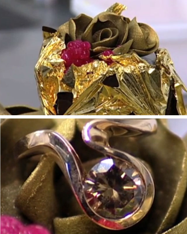 세계에서 제일 비싼 음식은 다이아몬드가 올려진 푸딩인 것으로 알려졌다./유튜브 영상 캡처