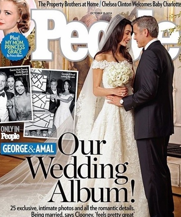 아말 클루니(왼쪽)의 임신설을 두고 온갖 추측이 제기되고 있다. / 피플 표지