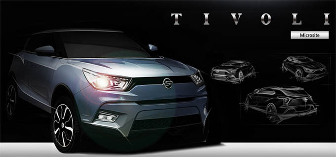 쌍용차 티볼리의 사진을 본 소비자들의 반응이 좋아 내년 1월 출시를 앞두고 르노 삼성의 QM3와 치열한 경쟁을 벌일 것으로 예상된다. / 쌍용자동차 홈페이지 캡처