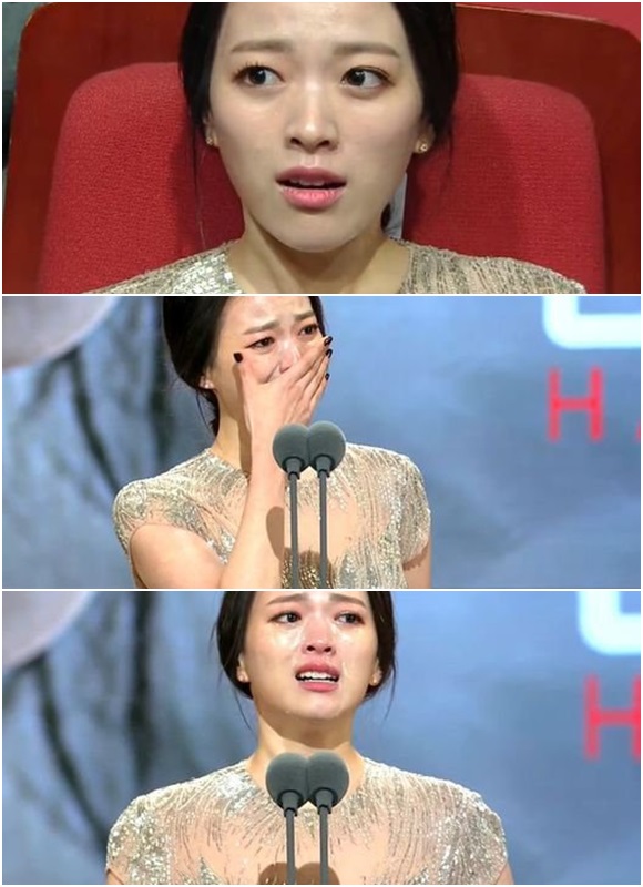 제35회 청룡영화상 여우주연상 주인공인 천우희./SBS 화면캡처