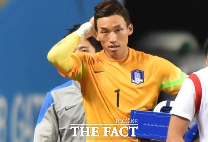 김승규가 22일 아시안컵 최종 명단에 이름을 올린 뒤 우승에 이바지하겠다고 소감을 밝혔다. / 최진석 기자