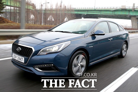 지난 22일 서울 강서구 메이필드 호텔에서 현대자동차의 2세대 하이브리드 모델인 신형 쏘나타 하이브리드의 시승행사가 진행됐다. / 현대자동차 제공