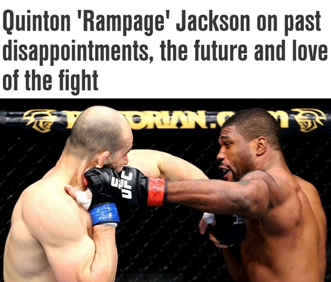 퀸튼 잭슨(오른쪽)이 지난 26일 UFC로 돌아온 소감을 밝혔다. / 폭스스포츠 홈페이지 캡처