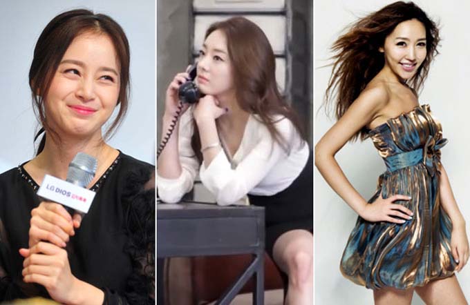 29일 MBC 방송연예대상에서 김태희 작가가 올해의 작가상을 수상하며 화제를 모은 가운데 동명의 두 배우 김태희 또한 빼어난 미모로 관심을 모으고 있다. 우측부터 김태희 작가, SNL 김태희, 배우 김태희. /더팩트 DB, 맥심, 김태희 미니홈피