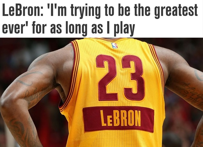 르브론 제임스가 1일 농구에 대한 애정을 표현했다. / 폭스스포츠 홈페이지 캡처