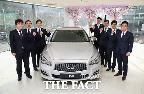 인피니티가 지난 9일 서울 삼성동 그랜드 인터콘티넨탈 호텔 그랜드 볼룸에서 2015 인피니티 우수 딜러 시상식을 진행했다. / 인피니티 제공