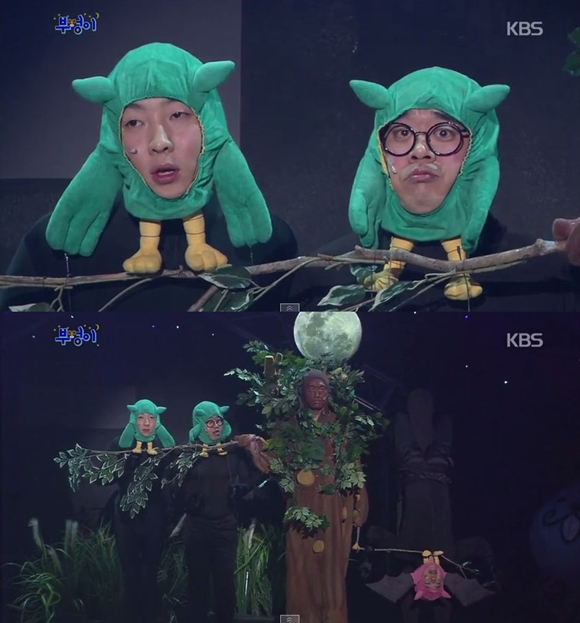 개그콘서트-부엉이이가 일베 및 고 노무현 전 대통령 비하 논란에 휘말렸다. /KBS2 개콘 방송화면 캡처