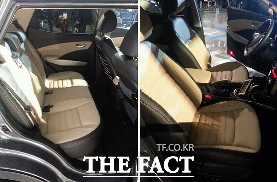 티볼리는 동급 최고 수준의 탑승객 편의성과 적재공간을 확보했다. 1795mm의 동급 최대 전폭을 기반으로 넉넉한 2열 공간(왼쪽)을 확보했다.