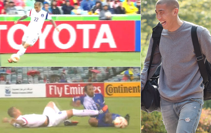 차두리가 쿠웨이트전에서 베테랑으로서 팀을 이끌며 승리의 주역이 됐다. /SBS 방송화면 캡처, 최진석 기자