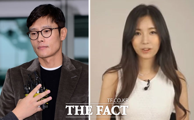 이병헌(45) 협박 사건으로 이지연에게 징역 1년 2월, 글램 다희(21·본명 김다희)에게 징역 1년의 판결이 내려졌다. 재판부는 이병헌과 이지연이 연인 관계가 인정되지 않은 이유에 대해 이지연이 오히려 큰 애정이 없는 듯한 반응을 보였기 때문이라고 밝혔다. / 김슬기 기자, 유튜브 캡처