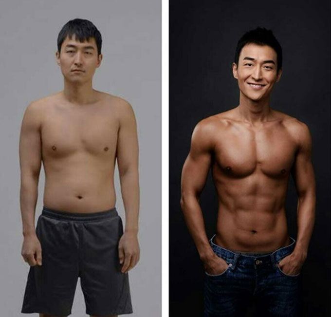 김인석의 몸짱 사진이 재조명되고 있다. 김인석은 지난해 2달만에 10kg의 체중을 감량했다./ 김인석 트위터 캡처