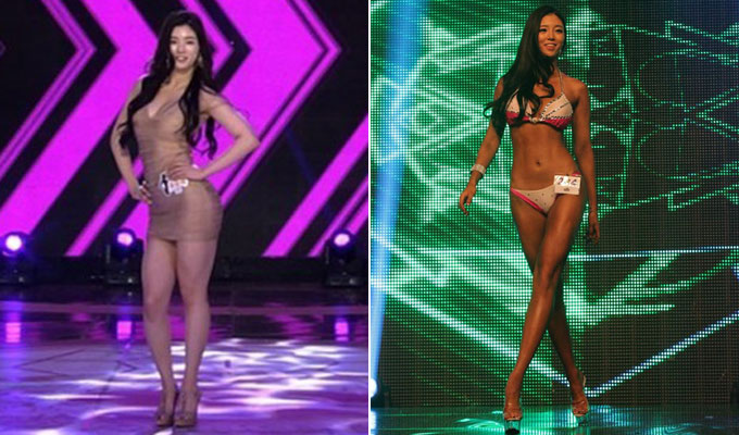 유승옥의 몸매가 눈길을 끌고 있다. 유승옥이 세계적으로 인정받은 몸매를 공개했다./ SBS 놀라운 대회 스타킹 방송 캡처, 유승옥 페이스북