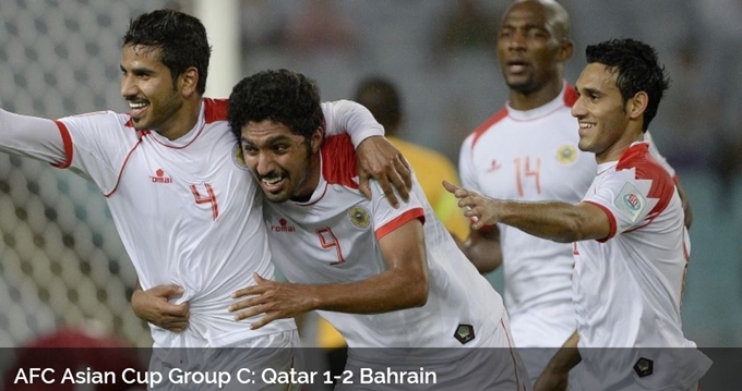 바레인이 19일 호주 시드니스타디움에서 킥오프한 2015 아시아축구연맹 아시안컵 조별리그 C조 3차전 카타르와 경기에서 2-1로 승리를 거두고 조 3위를 기록했다. / 아시아축구연맹 홈페이지 캡처