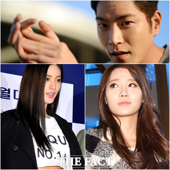 홍종현 유라 나나(위에서부터 시계방향으로). 홍종현-나나의 열애설에 유라가 언급되고 있다. /임영무 최진석 김슬기 기자