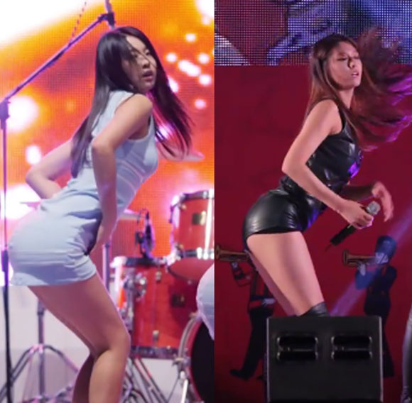 걸그룹 AOA 멤버 설현의 섹시 댄스가 시선을 모았다. 설현은 요염한 자태로 짧은 치마 무대를 꾸몄다./유튜브 영상 캡처
