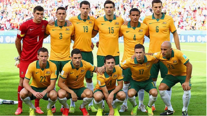 호주 아랍에미리트 맞대결. 호주 아랍에미리트 경기에서 호주가 전반 초반 2골을 터뜨리며 기선제압에 성공했다. /아시아축구연맹 홈페이지 캡처