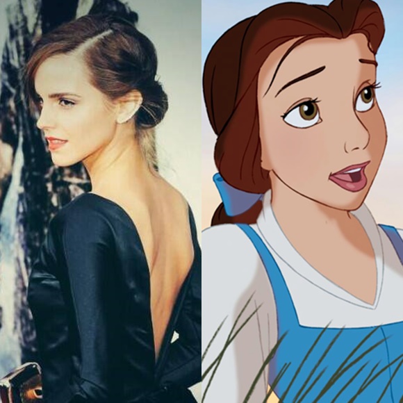 할리우드 스타 엠마 왓슨(왼쪽)이 영화 미녀와 야수 실사판 여주인공으로 캐스팅됐다./엠마 왓슨 페이스북, 미녀와 야수 공식 페이스북