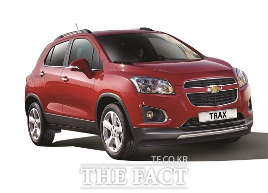 쉐보레 트랙스 측면기둥충돌 테스트 최고 등급 28일 쉐보레는 자사 소형 스포츠유틸리티차량  트랙스가 미국 도로교통안전국이 최근 시행한 신차평가 프로그램 안전성 종합평가 부문에서 최고 등급을 받았다고  밝혔다. / 한국지엠 제공