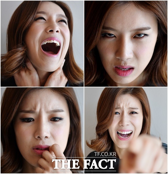 <더팩트>와 희로애락 인터뷰를 진행한 개그우먼 장도연. 장도연은 희로애락이라는 4가지 키워드로 자신의 인생을 돌아봤다. /김슬기 기자