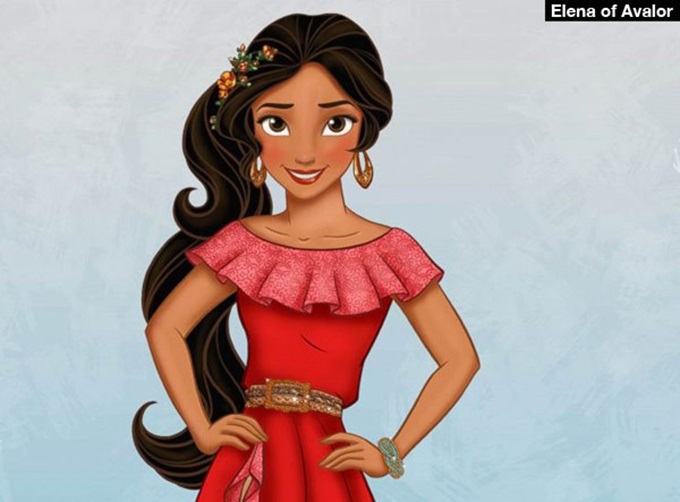 월트 디즈니 라티노 계열 공주 탄생. 월트 디즈니 공주 시리즈에 라티노 공주 엘레나가 등장한다. / 디즈니 홈페이지