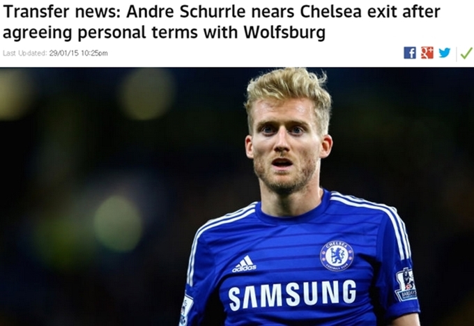 안드레 쉬얼레가 30일 VfL 볼프스부르크와 이적 협상을 마쳤다고 스카이스포츠가 보도했다. / 스카이스포츠 홈페이지 캡처