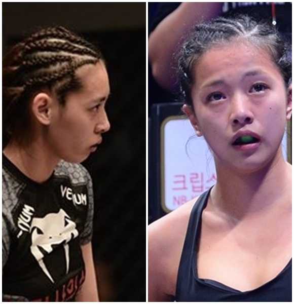 박지혜가 1일 데뷔전에서 승리를 거뒀다. 박지혜와 송가연 등 대부분 파이터가 레게머리로 경기에 나선다. / 로드FC 제공, 남윤호 기자