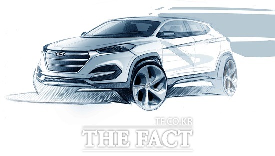 투싼 새 모델 외관 렌더링 최초 공개 4일 현대자동차가 오는 3월 출시를 앞둔 자사 엔트리급SUV 투싼의 3세대 모델 올 뉴 투싼의 외관 렌더링을 최초로 공개했다.