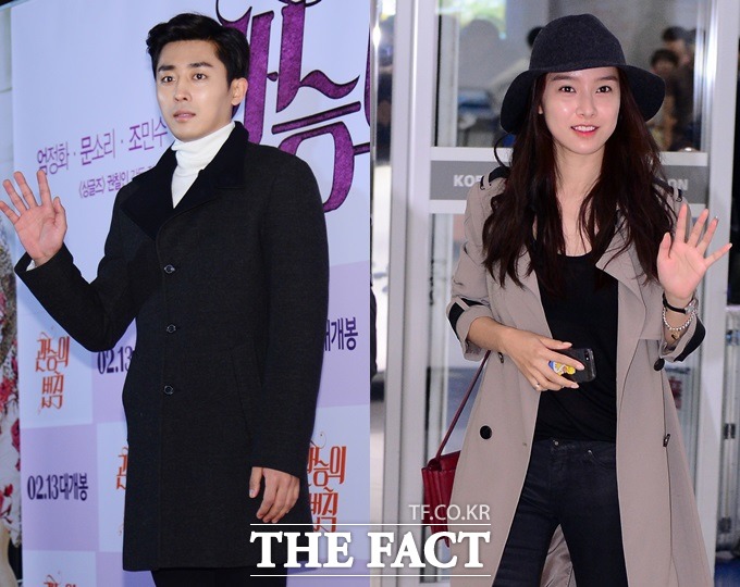 우리가 바로 대세 커플! 손호준(왼쪽)과 김소은은 응답하라 1994와 꽃보다 남자 이후 활발한 연기 활동을 이어 가고 있다. / 더팩트 DB