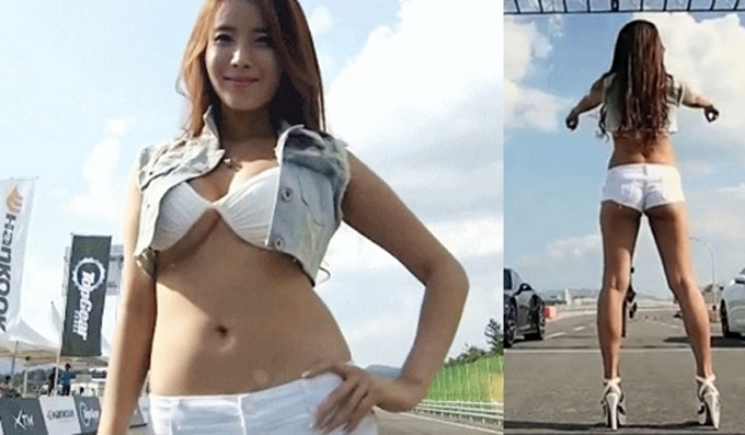 차정아, 완벽 각선미. 차정아가 누리꾼들 사이서 인기를 얻고 있다. 차정아는 레이싱 모델로서 활발한 활동을 펼치고 있다. /XTM 방송화면 캡처