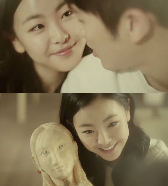 고원희, 임슬옹과 다정한 스킨십. 고원희가 2AM 뮤직비디오에 출연한 사실이 관심을 받고 있다. 고원희는 2AM 어느 봄날에서 임슬옹과 애틋한 연인 사이를 연기했다. /2AM 어느 봄날 MV 캡처