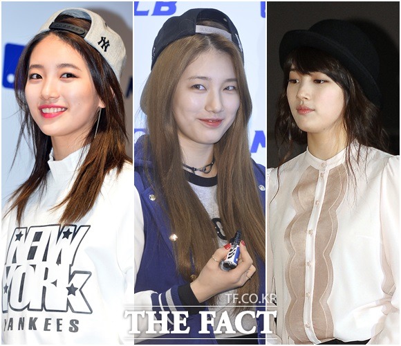 수지는 모자를 좋아해~ 수지모자 패션이 누리꾼들의 눈길을 끌고 있다. / 더팩트DB