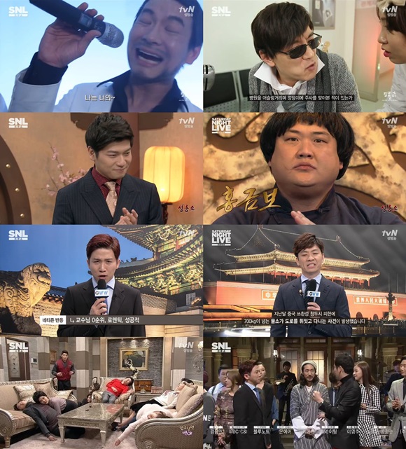 SNL 코리아6 방송 재개. tvN SNL 코리아6가 고유의 풍자로 무장해 브라운관으로 돌아왔다. / SNL 코리아6 방송 캡처