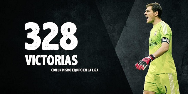 카시야스 328승 이케르 카시야스가 23일 엘체전 2-0 승리로 라리가 최다승 기록을 세웠다. / 카시야스 트위터 캡처