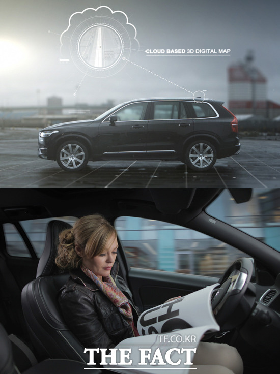 볼보자동차, 자율 주행 시험 돌입 볼보자동차가 2017년까지 100대의 자율 주행 자동차를 일반도로에 달리게 하는 것을 목표로 드라이브 미 프로젝트를 공개했다고 26일 밝혔다. / 볼보자동차 제공