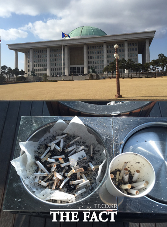 다 좋은데…흡연자 권리는 없나? 국회 보건복지위원회는 26일 전체회의에서 담뱃갑 경고그림 의무화 법안을 심의·의결했다. 개정안에 따르면 담배 제조사는 담뱃갑 앞뒷면 면적의 50% 이상을 경고그림과 경고문구로 채워야 한다. 이날 오후 4시 30분 서울 여의도 국회의사당과 의원회관 주변에서 흡연자들의 목소리를 들어봤다. / 국회 = 서민지 인턴기자