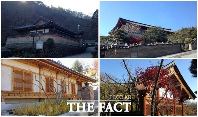 밀실 정치의 산실 한때 정권 실세와 고위 관료가 은밀히 만나던 요정. 고급 요릿집(한정식집)을 뜻하는 요정은 과거 ‘밤의 정치’, ‘밀실 정치’로 가는 비밀 통로였다. 사진은 맨위 왼쪽부터 서울시내 대표 요정 선운각(현 종교시설), 삼청각(현 한정식집), 오진암(현 무계원), 대원각(현 길상사)./더팩트DB