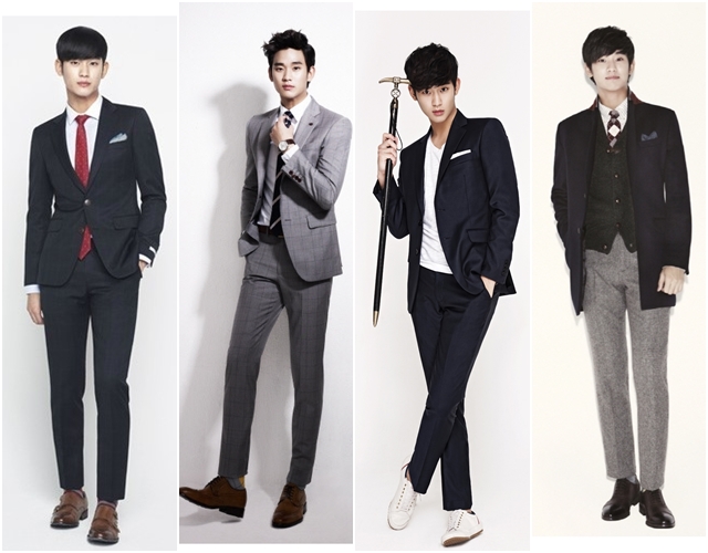 다양한 화보를 통해 수트의 매력을 선보인 김수현. / 지오지아