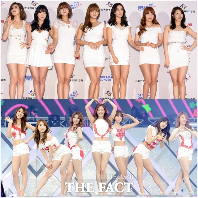 다리 볼륨감 허리, 뭐하나 빠지는 게 없죠  레인보우가 서로의 몸매를 치켜세우며 이야기꽃을 피웠다. /이새롬 기자, 더팩트DB