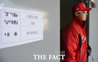 [TF포토] '동장군의 몽니' 한화-SK 시범경기 한파로 취소