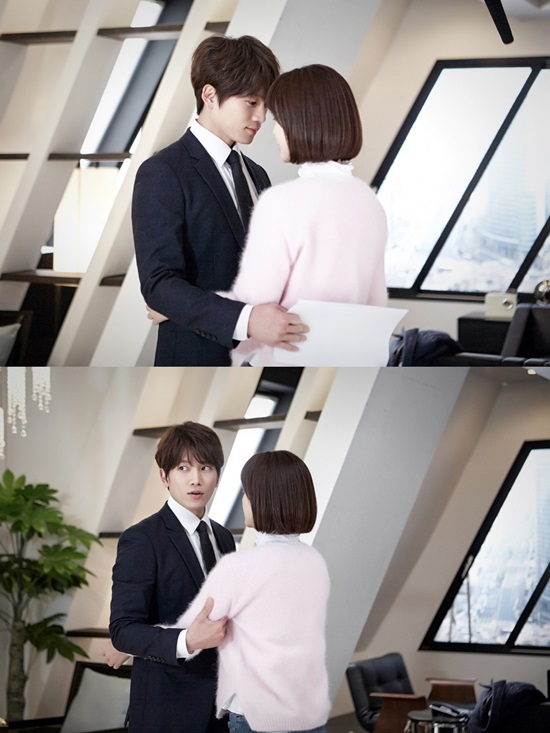 킬미 힐미 다른 시간 같은 장면. 킬미 힐미의 지성(밑 왼쪽)과 황정음이 다른 날 같은 장면을 찍기 위해 공을 들였다. / 팬 엔터테인먼트 제공