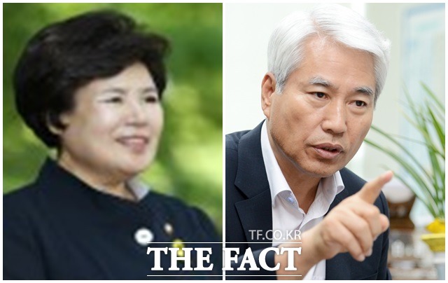 특권의 폐단, 자녀 보좌관 채용 박윤옥(왼쪽) 의원과 백군기 의원은 보좌관에 자녀를 채용한 사실이 밝혀져 논란이 일었다./더팩트DB, 박윤옥 의원실