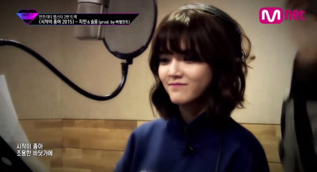 지민 그래도 걸그룹인데. 지민이 최근 사무엘 잭슨과 닮았다는 이야기에 쿨하게 인정하면서도 이쁘게 봐달라는 말을 했다. / M.net 캡처