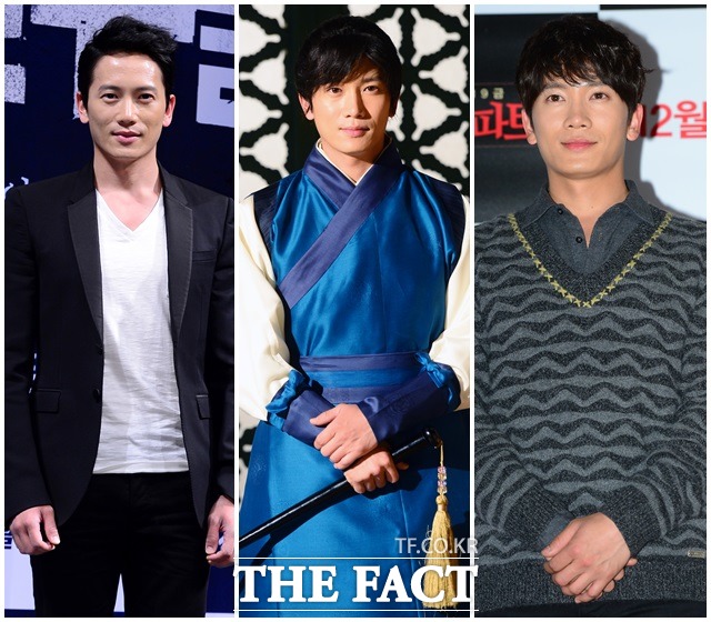 지성은 올해로 연기 경력 17년 차를 맞이했다. 영화 좋은 친구들 제작 보고회 SBS 대풍수 기자 간담회 영화 나의 PS 파트너 언론 시사회(왼쪽부터) 참석 당시 지성. /김슬기 기자, 더팩트DB