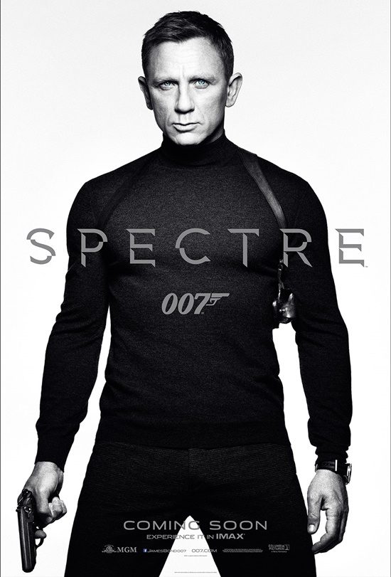 오는 11월 개봉하는 영화 007 스펙터의 티저포스터. 24번째 007 시리즈의 남자 주인공은 지난 시리즈에 이어 다니엘 크레이그로 낙점됐다./UPI 코리아 제공