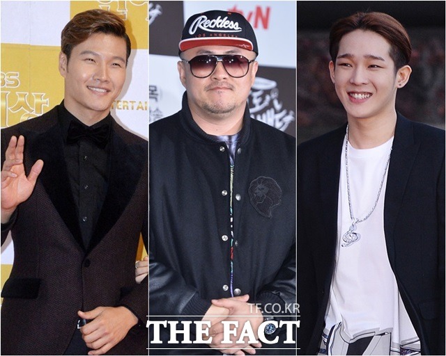 이제 배우라고 불러다오 가수 김종국 데프콘 위너 남태현(왼쪽부터)이 데뷔 후 배우로서 연기 분야에 도전했다. / 더팩트DB