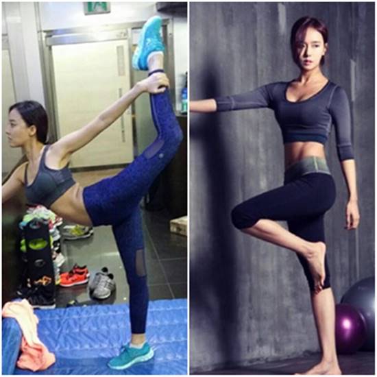 고우리vs이연, 환상적인 보디 라인. 고우리와 이연이 운동하는 사진을 올려 눈길을 끌고 있다. / 고우리 트위터, 이연 인스타그램