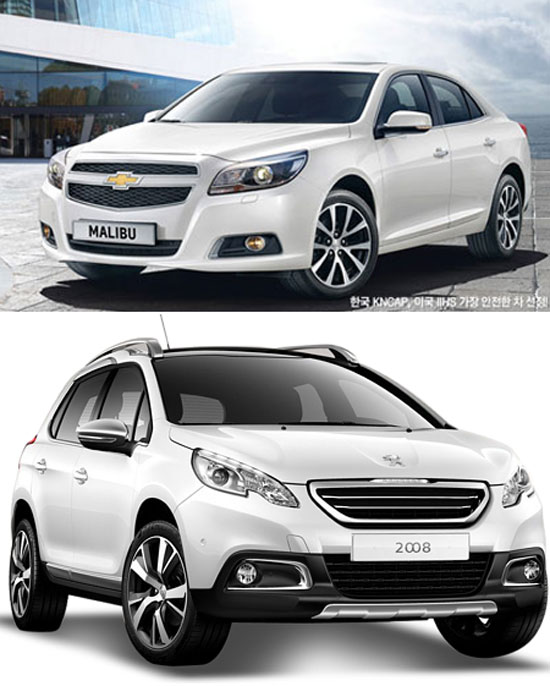 신형 말리부 출시! 신형 말리부가 출시되면서 큰 관심을 모으고 있다. /쉐보레, 푸조 홈페이지